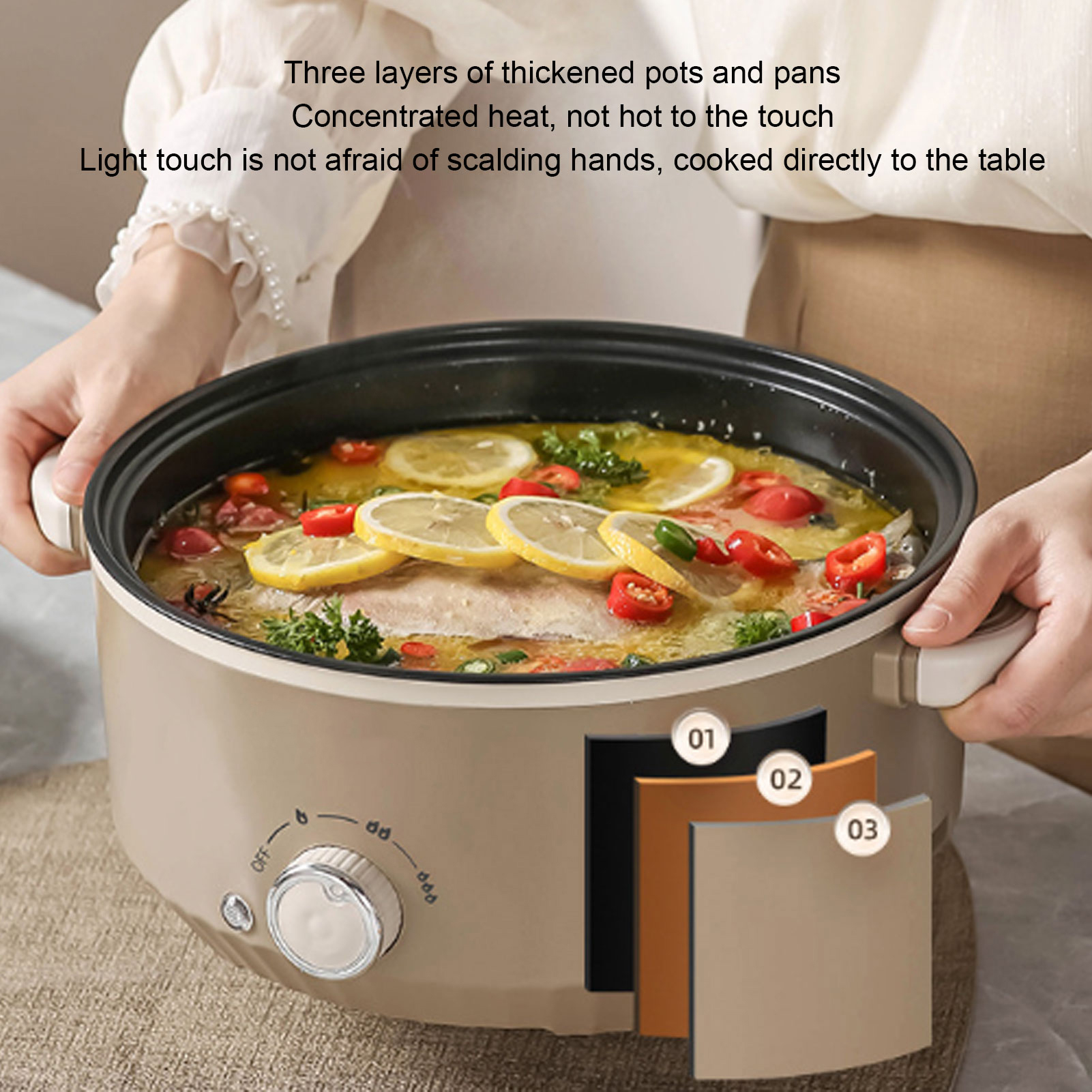 Kitchen Appliances Sale - 220V Electric Hot Pot 800W 3L