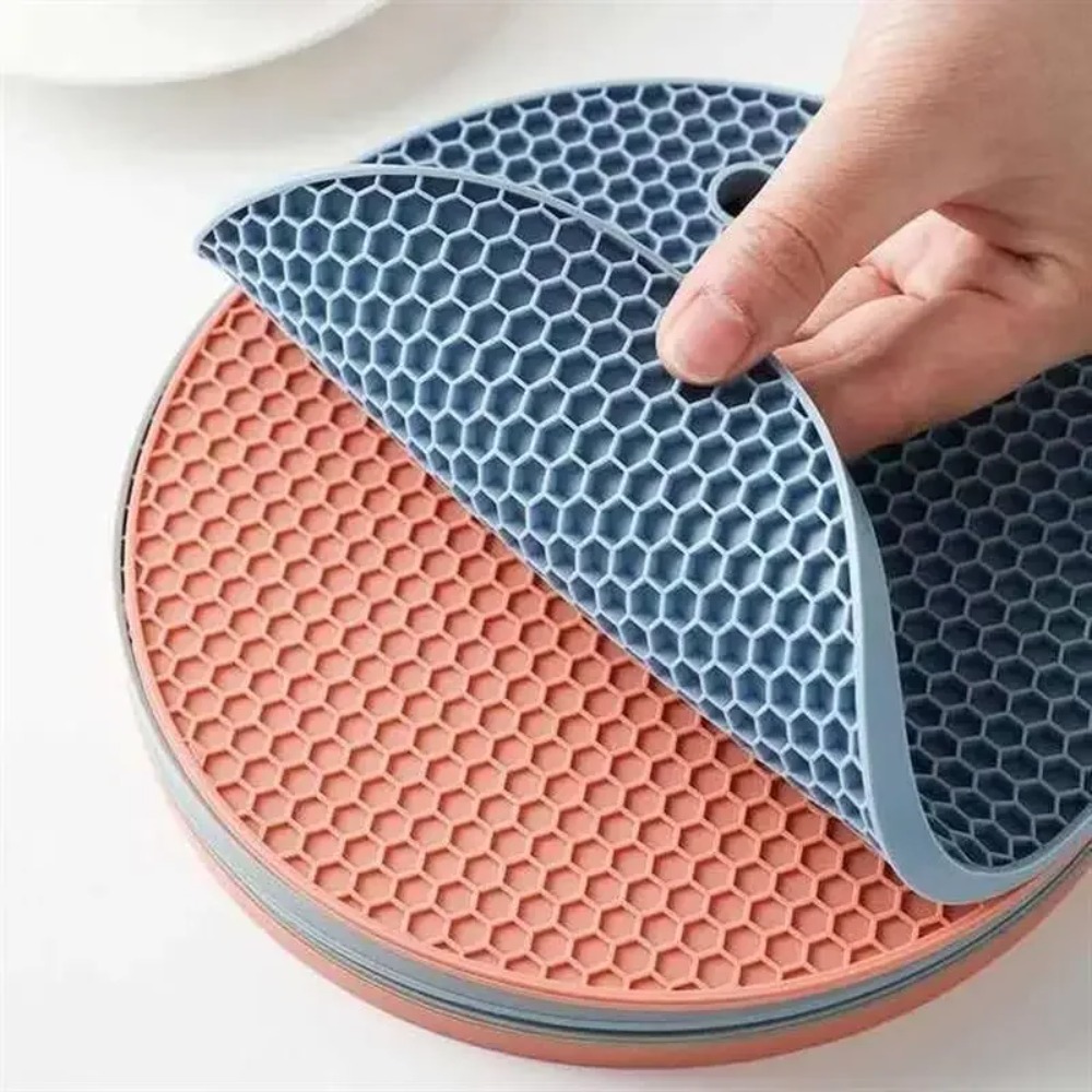 Kitchen Appliances Shelves - Multifunctional Silicone Kitchen Mat Round Non