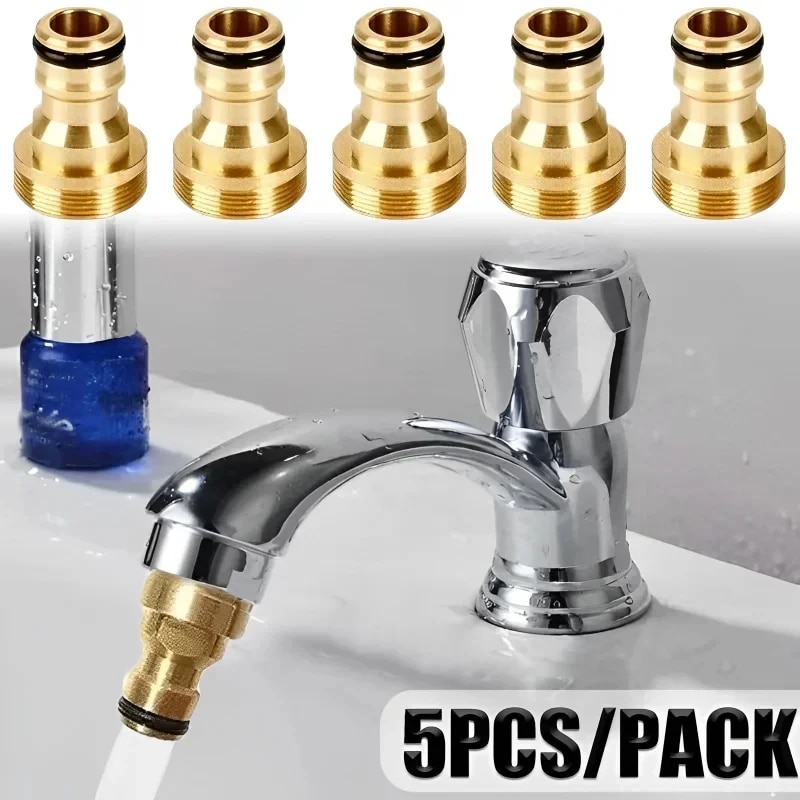 Kitchen Appliances Design - 1/2/5PCS Universal Tap Kitchen Adapters Brass