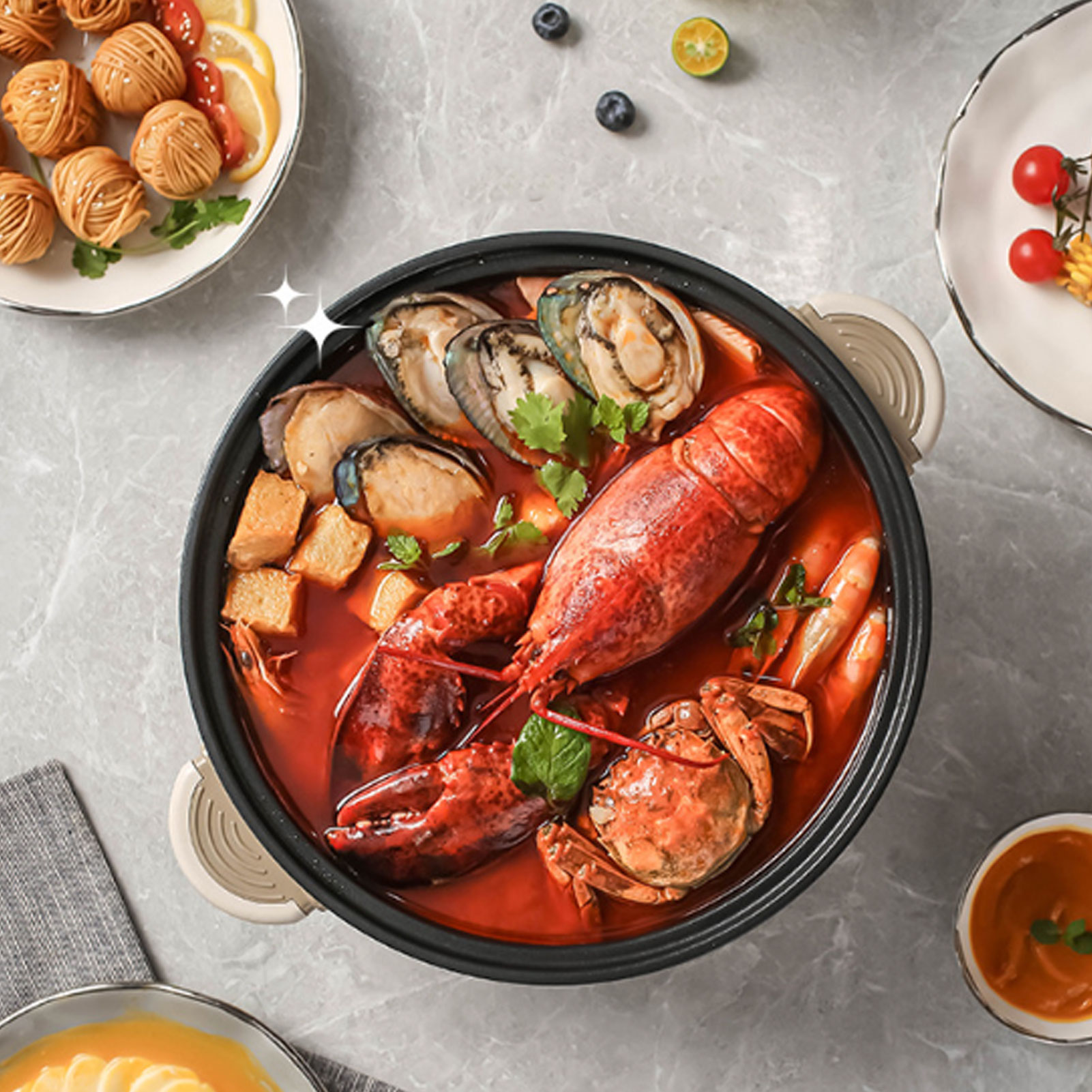 220V Electric Hot Pot 800W 3L  - مراجعة Kitchen Appliances Sale وسعره