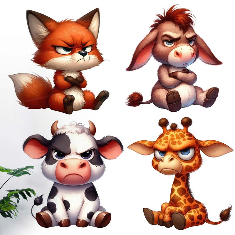 Grumpy Animals Wall Sticker Li - مراجعة Kitchen Appliances Design وسعره