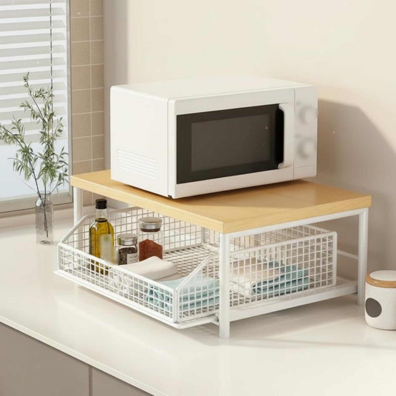 2-Tier Kitchen Counter Rack Sp - مراجعة Kitchen Appliances Shelves وسعره