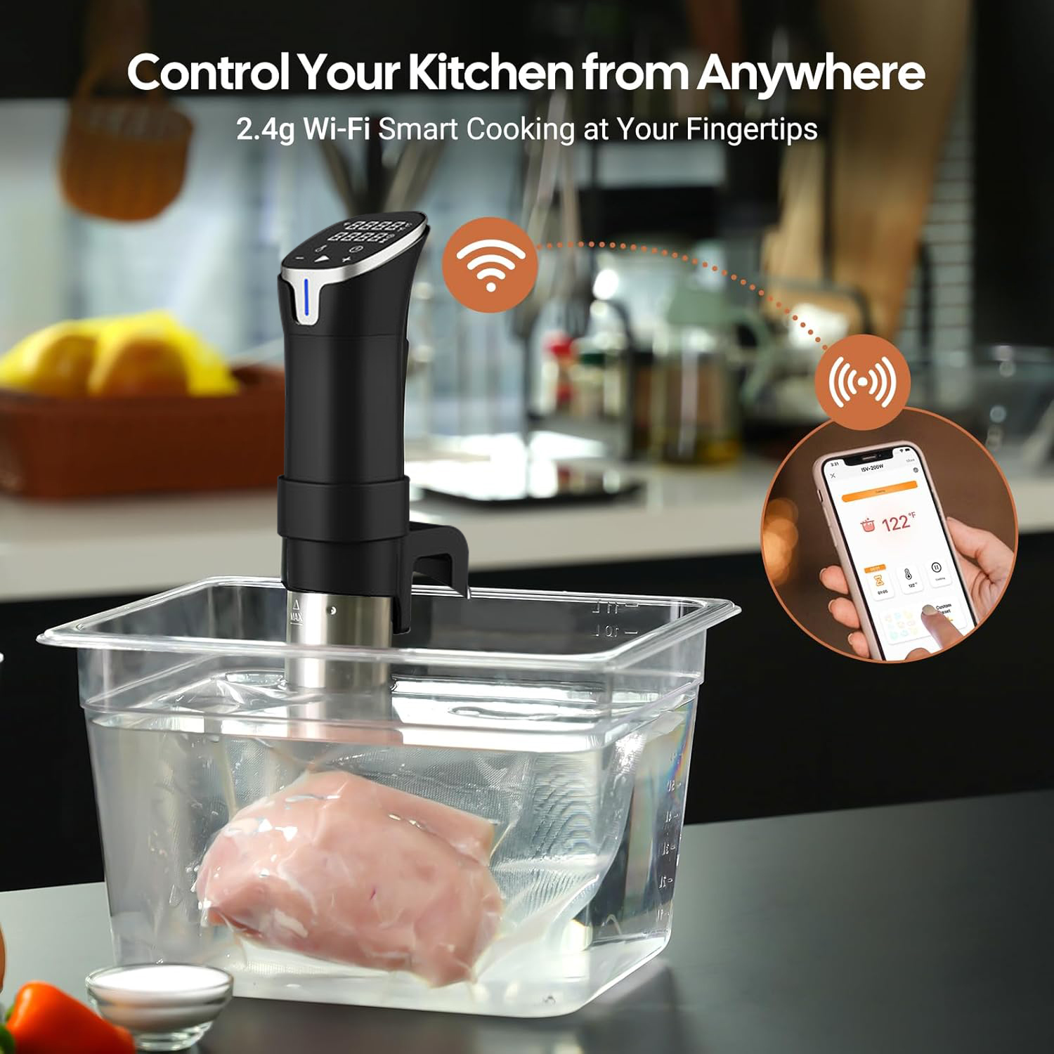 2.4G WIFI Sous Vide Cooker Gis - مراجعة Sous Vide Immersion وسعره