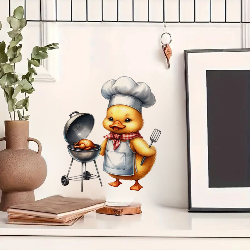 Cartoon Duck Chef Self-Adhesiv - مراجعة Kitchen Appliances Design وسعره