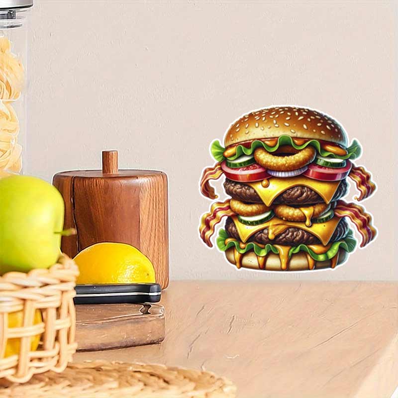 Tasty Hamburger Food Art Wall  - مراجعة Kitchen Appliances Design وسعره
