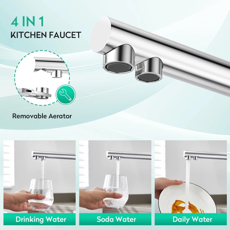 Soda 4 Way Kitchen Faucet Kitc - مراجعة Kitchen Appliances Design وسعره